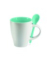 Taza bicolor con cuchara 250 ml Personalizada 7MO7344 - Imagen 1