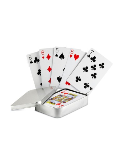 Juego de cartas caja metal 7MO7529