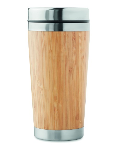 Vaso bambú doble capa 400 ml 7MO9444