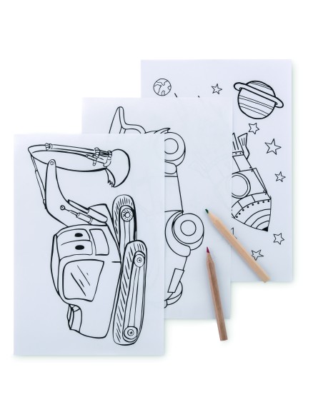 Set de 6 lápices para colorear Personalizado 7MO9544