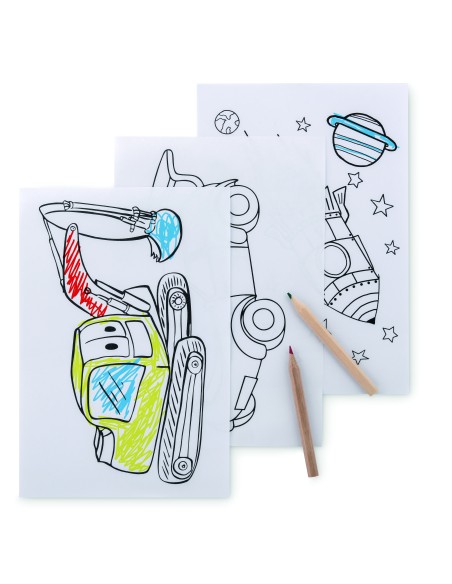 Set de 6 lápices para colorear Personalizado 7MO9544