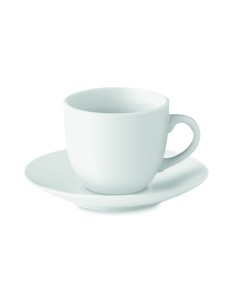 Taza y plato cerámica café 7MO9634