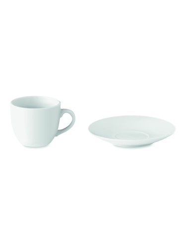 Taza y plato cerámica café 7MO9634