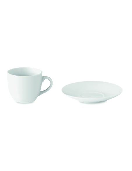 Taza y plato cerámica café 7MO9634