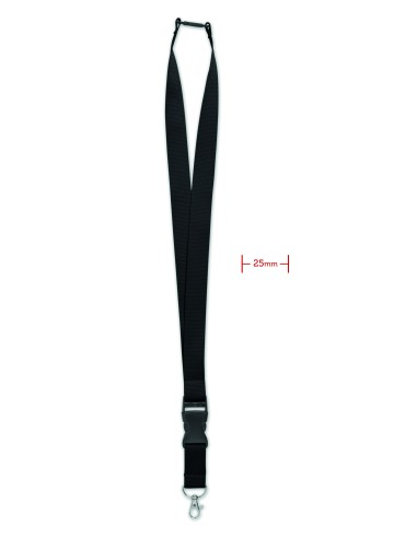 Lanyard 25mm con mosquetón 7MO9661