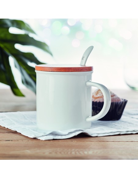 Taza de porcelana con tapa 7MO9708