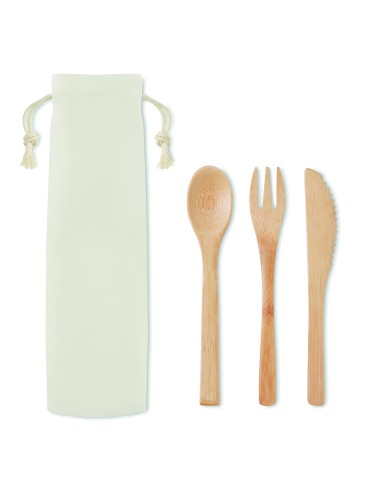 Set de cubiertos de bambú. 7MO9786