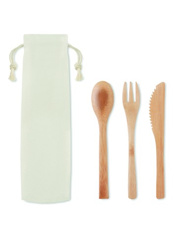 Set de cubiertos de bambú. 7MO9786