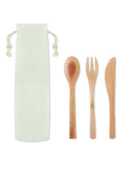 Set de cubiertos de bambú. 7MO9786