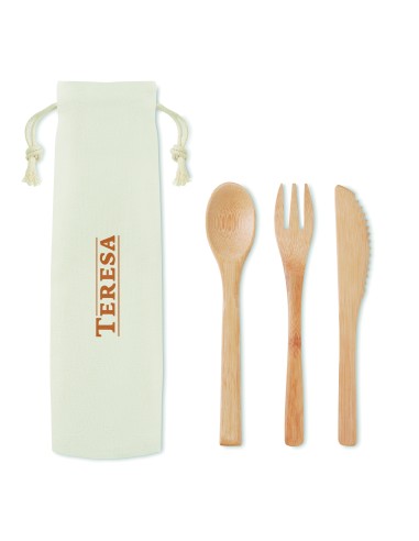 Set de cubiertos de bambú. 7MO9786