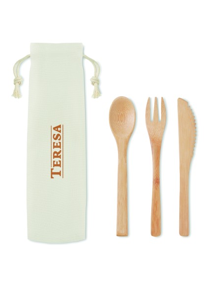 Set de cubiertos de bambú. 7MO9786