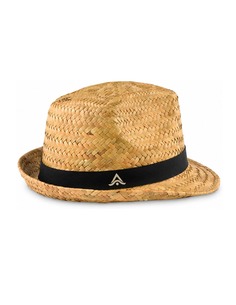 Sombrero de paja personalizado como detalle de boda al aire libre
