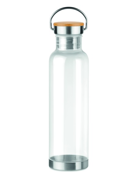 Botella tritan con tapa bambú 8 7MO9850