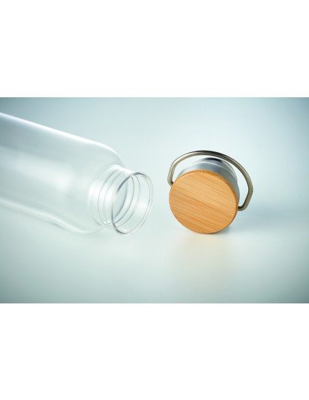Botella tritan con tapa bambú 8 7MO9850