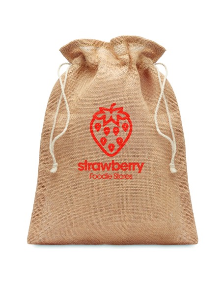 Bolsa regalo pequeña de yute 7MO9928