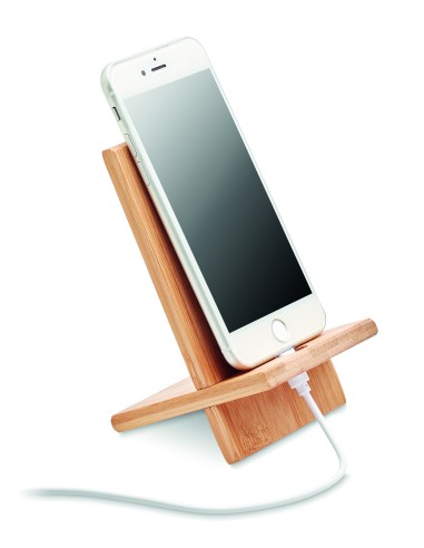 Soporte para telefono de bambú 7MO9944