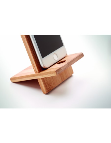 Soporte para telefono de bambú 7MO9944