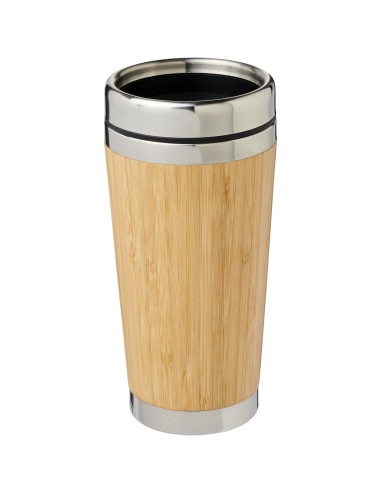 Vaso de 450 ml con exterior de bambú Personalizado 66100636