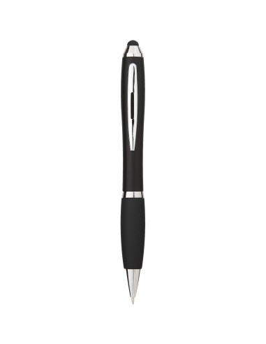 Bolígrafo stylus de color con empuñadura negra (tinta azul) Personalizado 66106903
