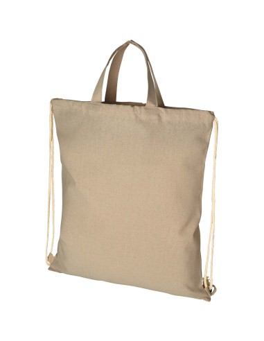 Mochila de cuerdas de algodón reciclado de 210 g/m² 6L Personalizado 66120460
