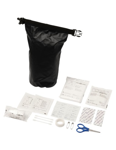 Bolsa impermeable con 30 elementos de primeros auxilios Personalizado 66122006