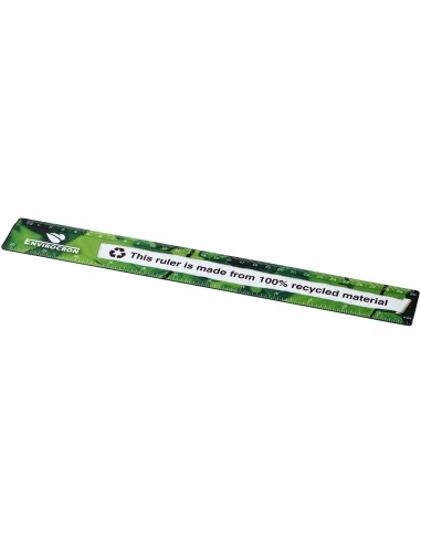 Regla de 30 cm de plástico 100 % reciclado Personalizado 66210533