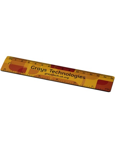 Regla de 15 cm de plástico 100 % reciclado Personalizado 66210534