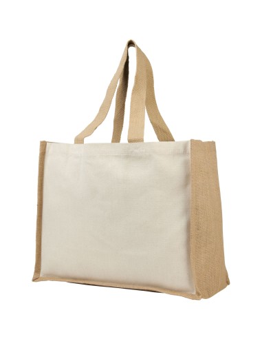 Bolsa Tote para la compra de lona y yute de 320 g/m² Personalizado 66210701