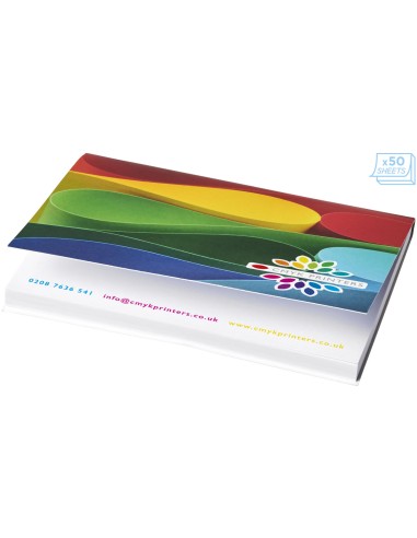 Notas adhesivas de 100x75mm con tapa blanda Sticky-Mate® Personalizado 6621099
