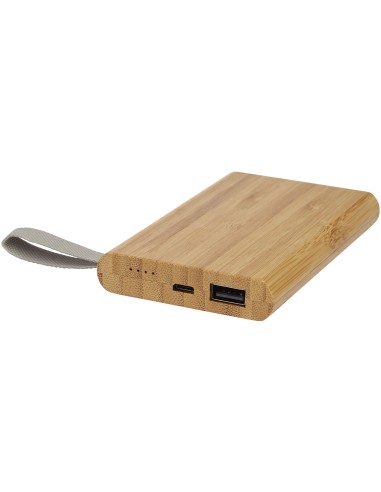 Batería externa de 5000 mAh de bambú Personalizado 66124145