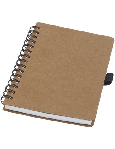 Libreta de tamaño A6 de cartón reciclado con espiral y papel de piedra Personalizada 66107733