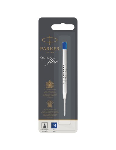 Parker recambio de bolígrafo Quinkflow (tinta azul) Personalizado 66420001