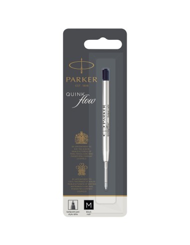 Parker recambio de bolígrafo Quinkflow (tinta negra) Personalizado 66420002