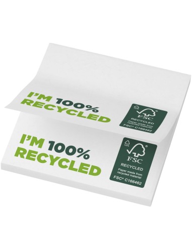 Bloc de notas adhesivas de papel reciclado de 75 x 75 mm Personalizado 6621286