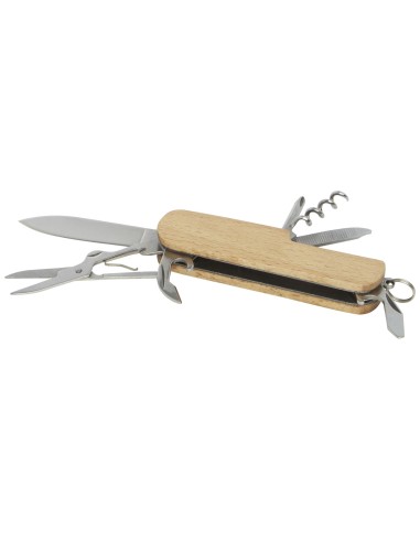 Navaja de bolsillo de 7 funciones y con mango de madera Personalizada 66104510