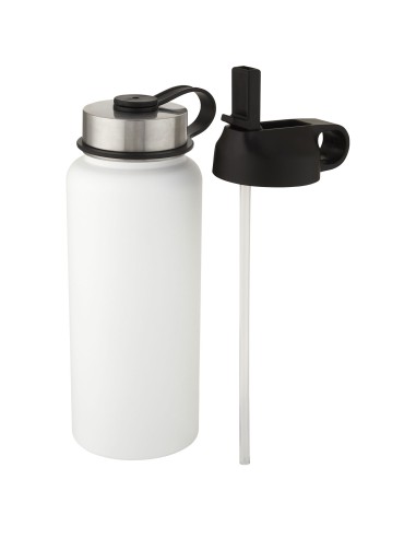 Bidón deportivo con aislamiento de cobre al vacío de 1 l con 2 tapas Personalizado 66100682
