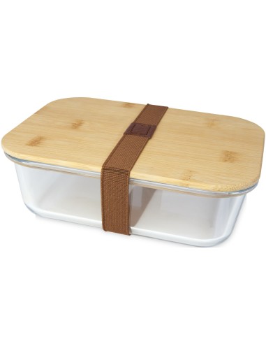 Fiambrera de vidrio con tapa de bambú Personalizado 66113276