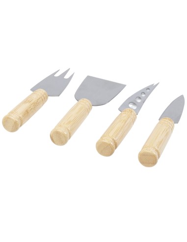 Set de 4 piezas para queso de bambú Personalizado 66113303