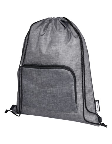 Bolsa con cordón plegable reciclada de 7L Personalizado 66120646