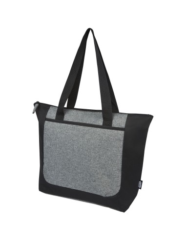 Bolsa Tote reciclada GRS en dos tonos con cremallera de 15 L Personalizado 66120657