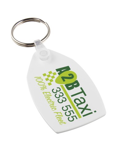 Llavero reciclado en forma de rectángulo Personalizado 66210476