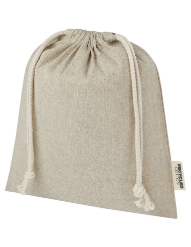 Bolsa de regalo mediana de 1,5 l de algodón reciclado GRS de 150 g/m² Personalizado 66120671