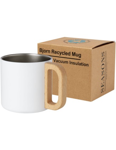 Taza de acero inoxidable reciclado con certificado RCS con aislamiento de cobre de 360 ml Personalizado 66100740