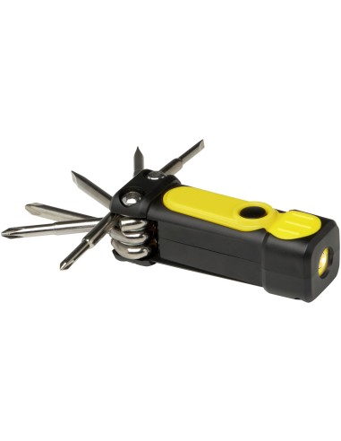 Set de destornilladores de plástico reciclado 8 en 1 RCS con linterna Personalizada 66104569
