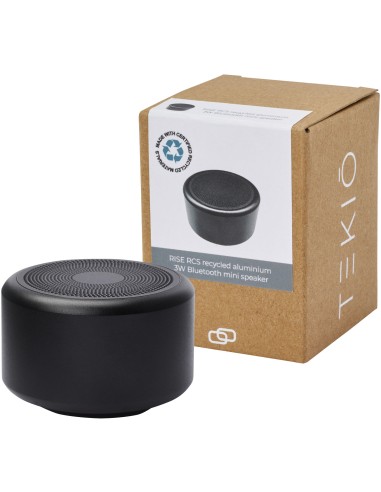 Minialtavoz Bluetooth® de aluminio reciclado de 3 w con certificación RCS Personalizado 66124353