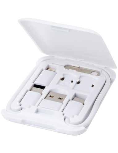 Cable de carga modular de plástico reciclado con soporte para teléfono Personalizado 66124361