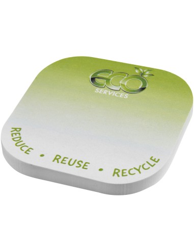 Notas adhesivas recicladas con forma cuadrada y esquinas redondeadas Personalizado 66210185