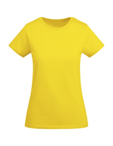 Camiseta de manga corta para mujer algodón orgánico Personalizado 66R6699