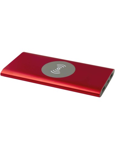 Batería externa inalámbrica tipo C de aluminio reciclado de 8000 mAh Personalizado 66124385