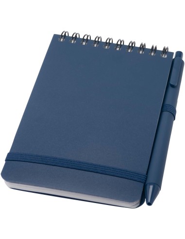 Libreta de tapa dura A6 de plástico procedente del océano con bolígrafo (tinta negra) Personalizado 66107902
